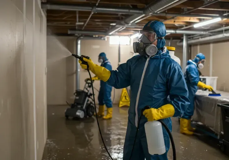 Basement Sanitization and Antimicrobial Treatment process in Fort Meade, MD